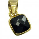 splendid Blaxk Onyx Gold Plated Black Pendant Fashion india US