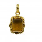 fair Citrine CZ Gold Plated Yellow Pendant Fashion supply US