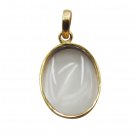 pulchritudinous Crystal Quartz Gold Plated White Pendant Glass usual US