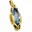 comely Green Amethyst Gold Plated Green Pendant Fashion supplies US