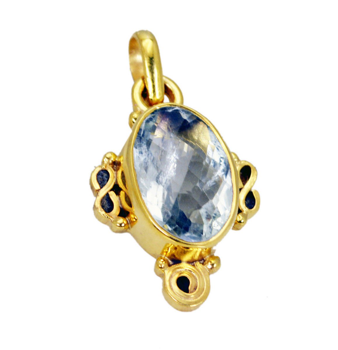 adorable Green Amethyst Gold Plated Green Pendant Fashion jaipur US