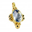adorable Green Amethyst Gold Plated Green Pendant Fashion jaipur US