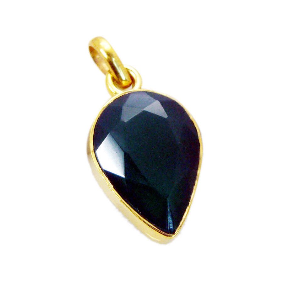 fascinating Green Onyx Gold Plated Green Pendant Glass simply US