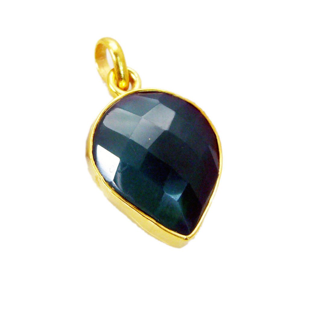fine Green Onyx Gold Plated Green Pendant Fashion normaly US