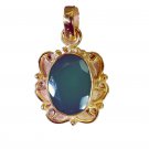 attractive Green Onyx Gold Plated Green Pendant Fashion common US
