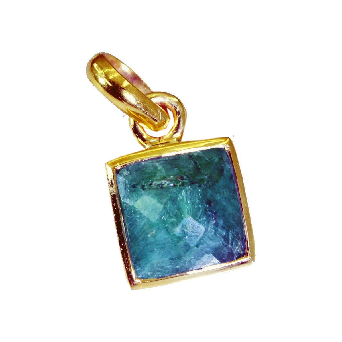 exquisite Indian Emerald Gold Plated Green Pendant Fashion casually US