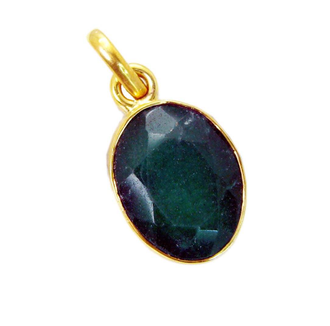 cute Indian Emerald Gold Plated Green Pendant Fashion supply US