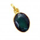 cute Indian Emerald Gold Plated Green Pendant Fashion supply US