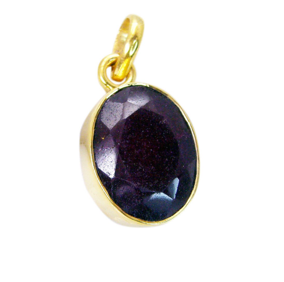 splendid Indian Ruby Gold Plated Red Pendant Fashion indian US