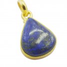 handsome Lapis Lazuli Gold Plated Blue Pendant Glass usually US