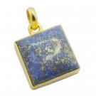 exquisite Lapis Lazuli Gold Plated Blue Pendant Glass casually US