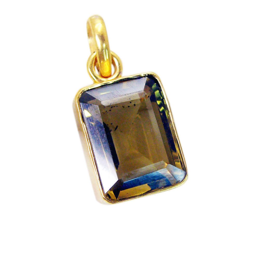 exquisite Lemon Quartz Gold Plated Yellow Pendant Glass exporter US