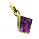 elegant Pink CZ Gold Plated Pink Pendant Fashion general US