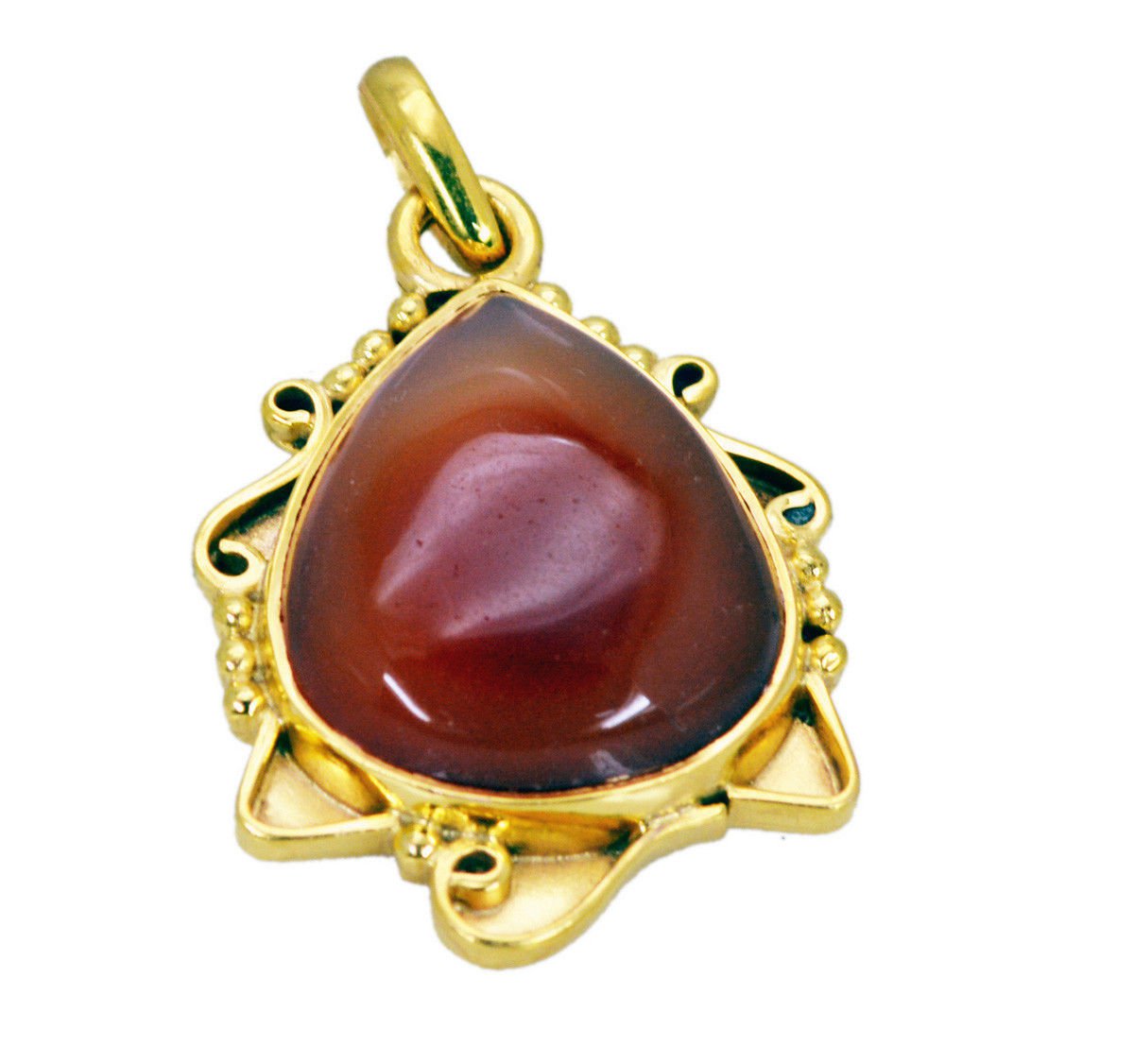 inviting Red Onyx Gold Plated Red Pendant Fashion usually US