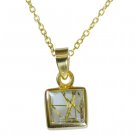 splendid Rutile Quartz CZ Gold Plated Multi Pendant Fashion generally US