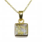 pulchritudinous Rutile Quartz CZ Gold Plated Multi Pendant Fashion normaly US