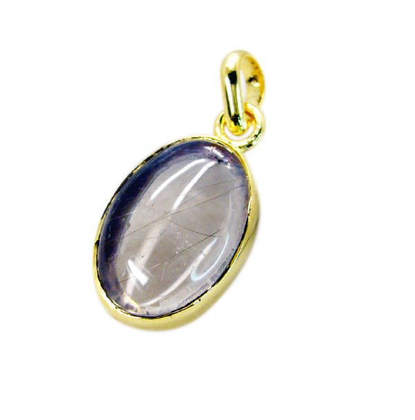 captivating Rutile Quartz Gold Plated Multi Pendant Glass gemstone US