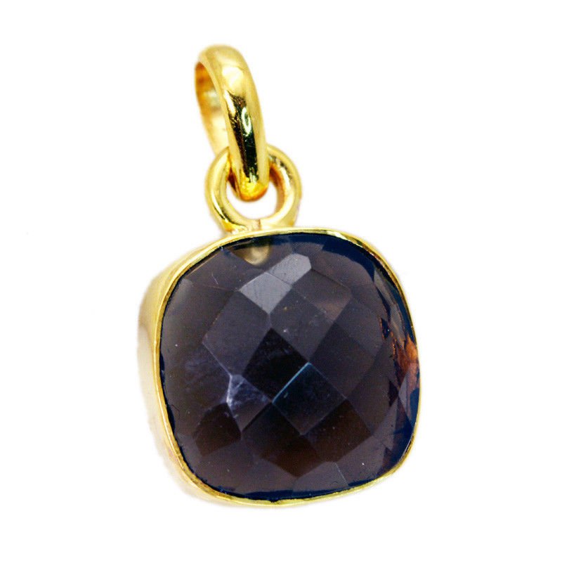 enticing Smoky Quartz Gold Plated Brown Pendant Fashion wholesale US
