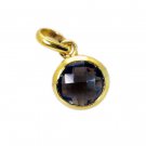 resplendent Smoky Quartz Gold Plated Brown Pendant Glass wholesale US