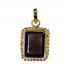 cute Smoky Quartz Gold Plated Brown Pendant Fashion regular US