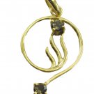 adorable Smoky Quartz Gold Plated Brown Pendant Fashion suppiler US