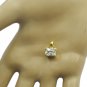 delicate White CZ Gold Plated White Pendant Glass jaipur US