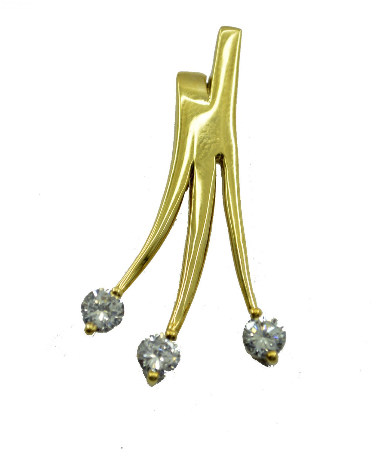 excellent White CZ Gold Plated White Pendant Fashion jewellery US