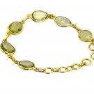 fine-looking Lemon Quartz Gold Plated Yellow Bracelet genuine jewellery US gift