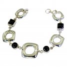 inviting Black onyx Solid Sterling Silver Black Bracelet Natural jewellery US