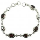 charming Garnet 925 Sterling Silver Red Bracelet genuine exporter US