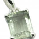 comely Green Amethyst 925 Sterling Silver Green Pendant genuine india US