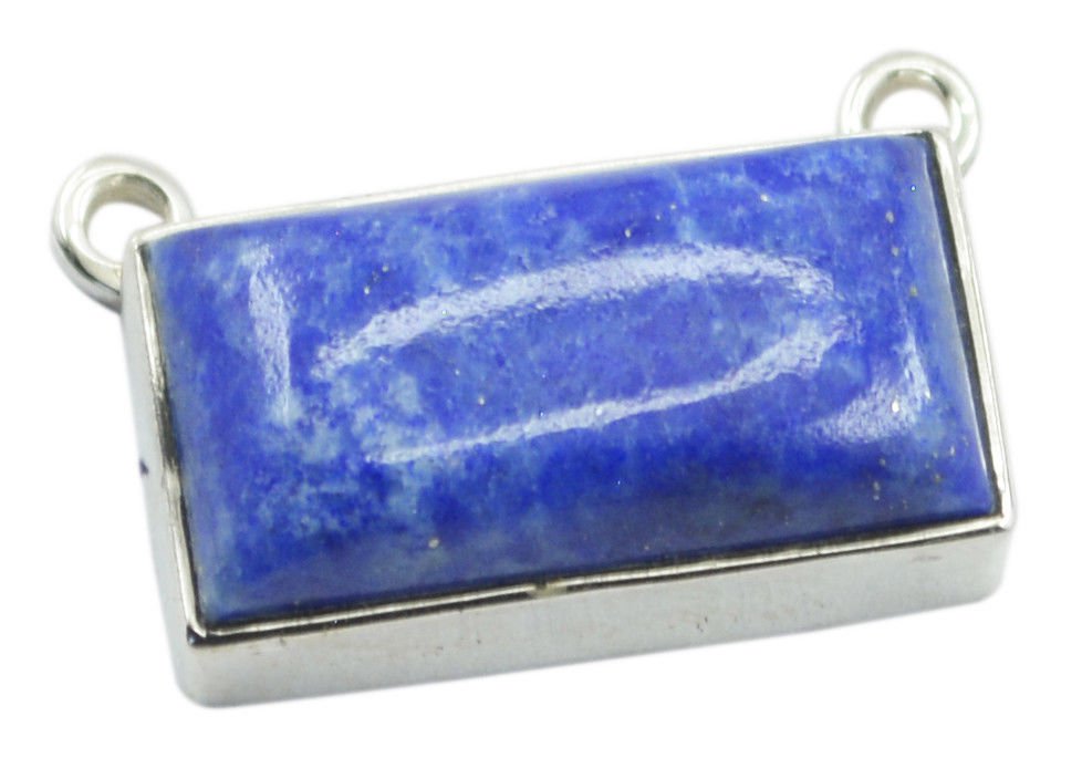 elegant Lapis Lazuli 925 Sterling Silver Blue Pendant genuine handcrafted US