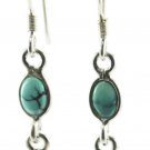 fair Turquoise 925 Sterling Silver Multi Earring genuine gemstones US