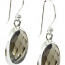 elegant Smoky Quartz 925 Sterling Silver Brown Earring genuine supply US