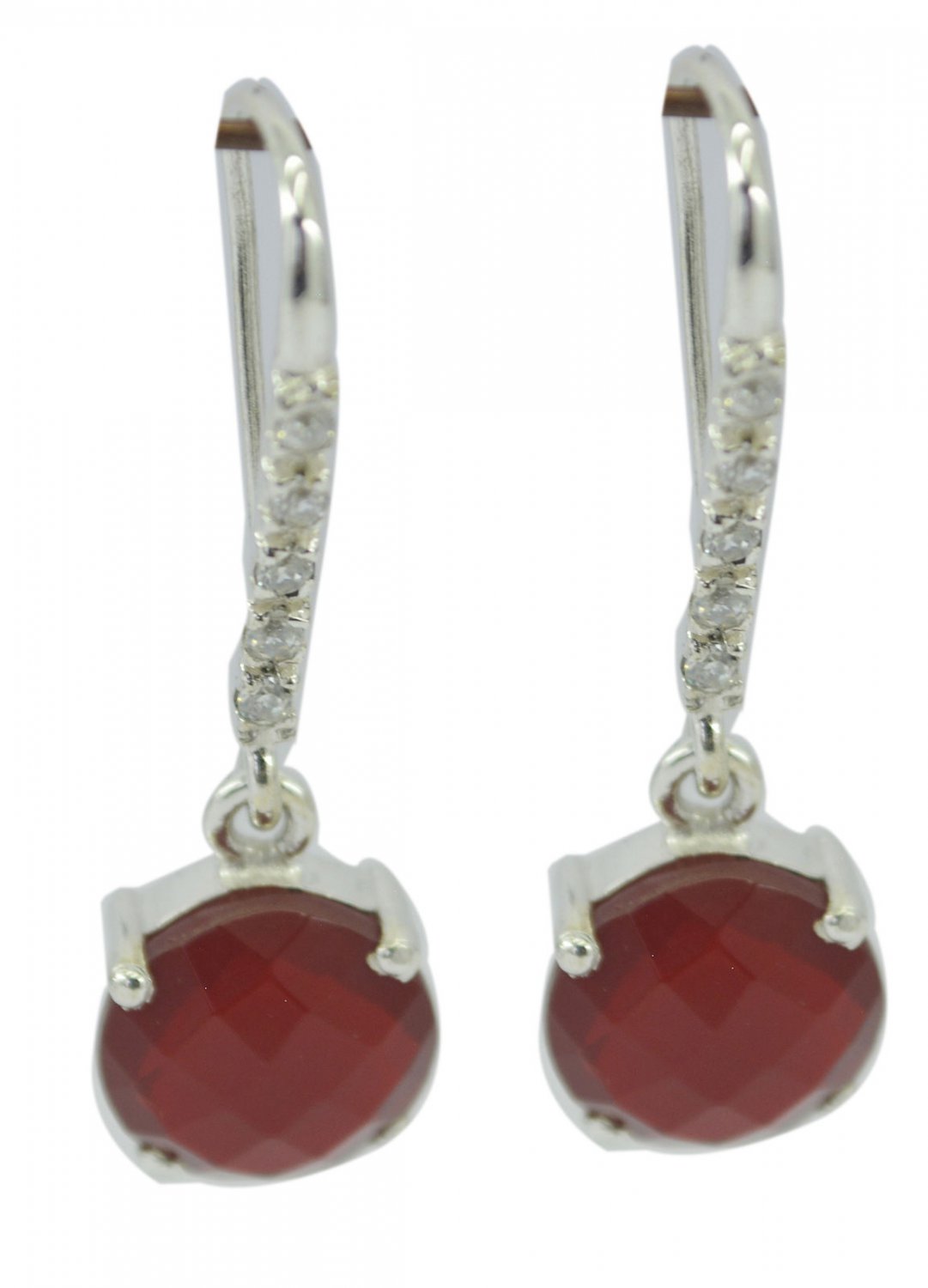 splendiferous Red Onyx 925 Sterling Silver Red Earring Natural jewelry US