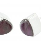 cute Indian Ruby 925 Sterling Silver Red Earring Natural freely US