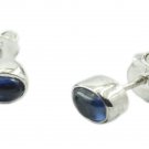 classy Iolite 925 Sterling Silver Blue Earring genuine casually US