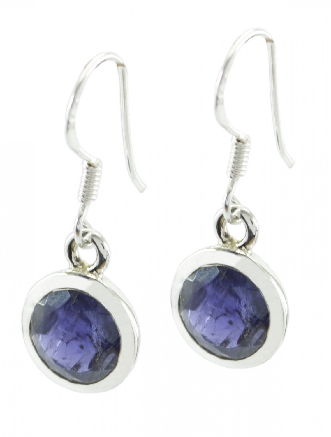 bewitching Iolite 925 Sterling Silver Blue Earring Natural normaly US