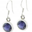 bewitching Iolite 925 Sterling Silver Blue Earring Natural normaly US