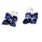 ideal Iolite 925 Sterling Silver Blue Earring Natural handcrafted US
