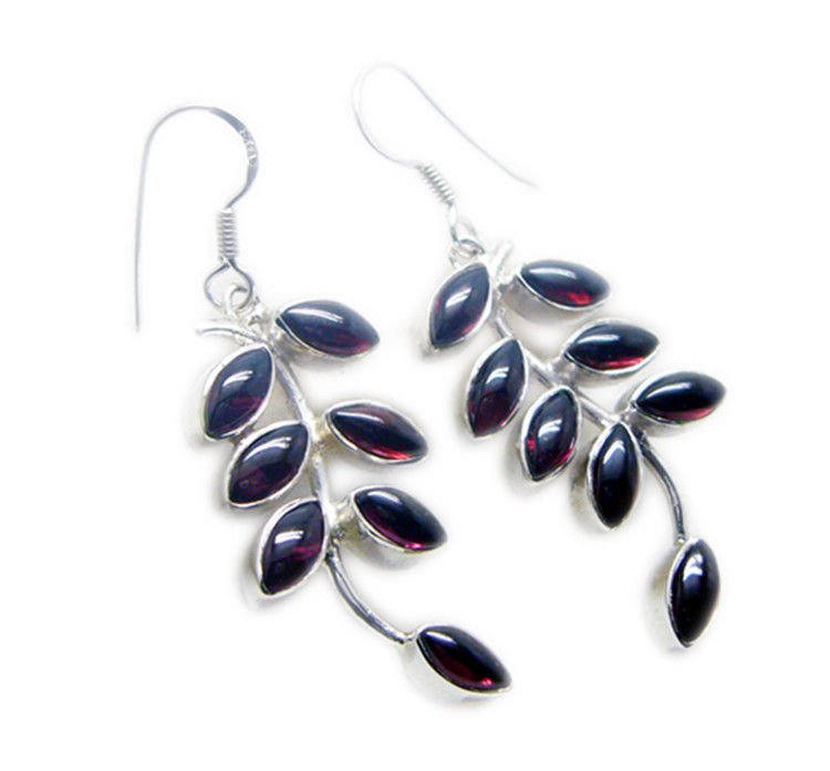 enticing Garnet 925 Sterling Silver Red Earring genuine supplies US