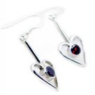 splendid Garnet 925 Sterling Silver Red Earring genuine supply US
