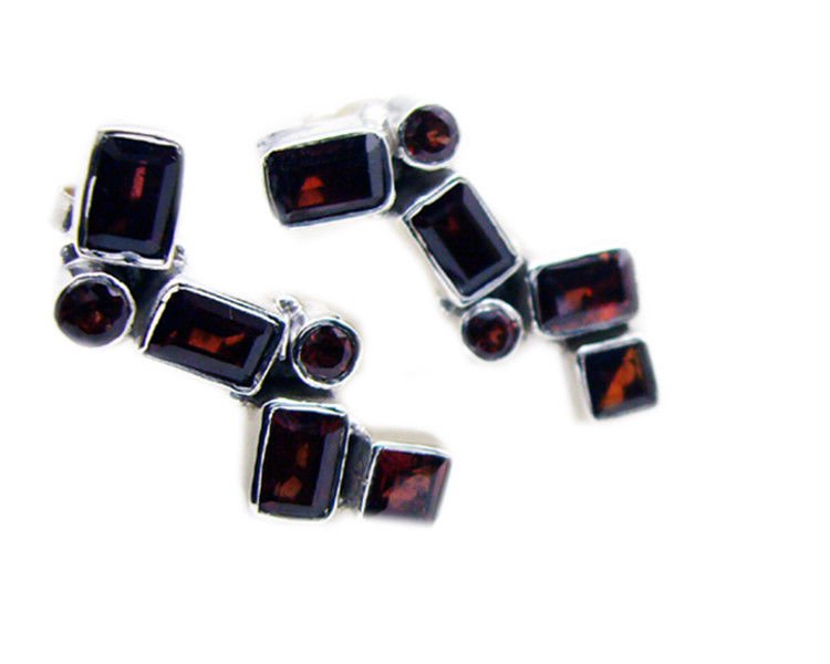fine-looking Garnet 925 Sterling Silver Red Earring genuine suppiler US