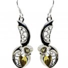 fine-looking Citrine 925 Solid Sterling Silver Yellow Earring Natural indian US