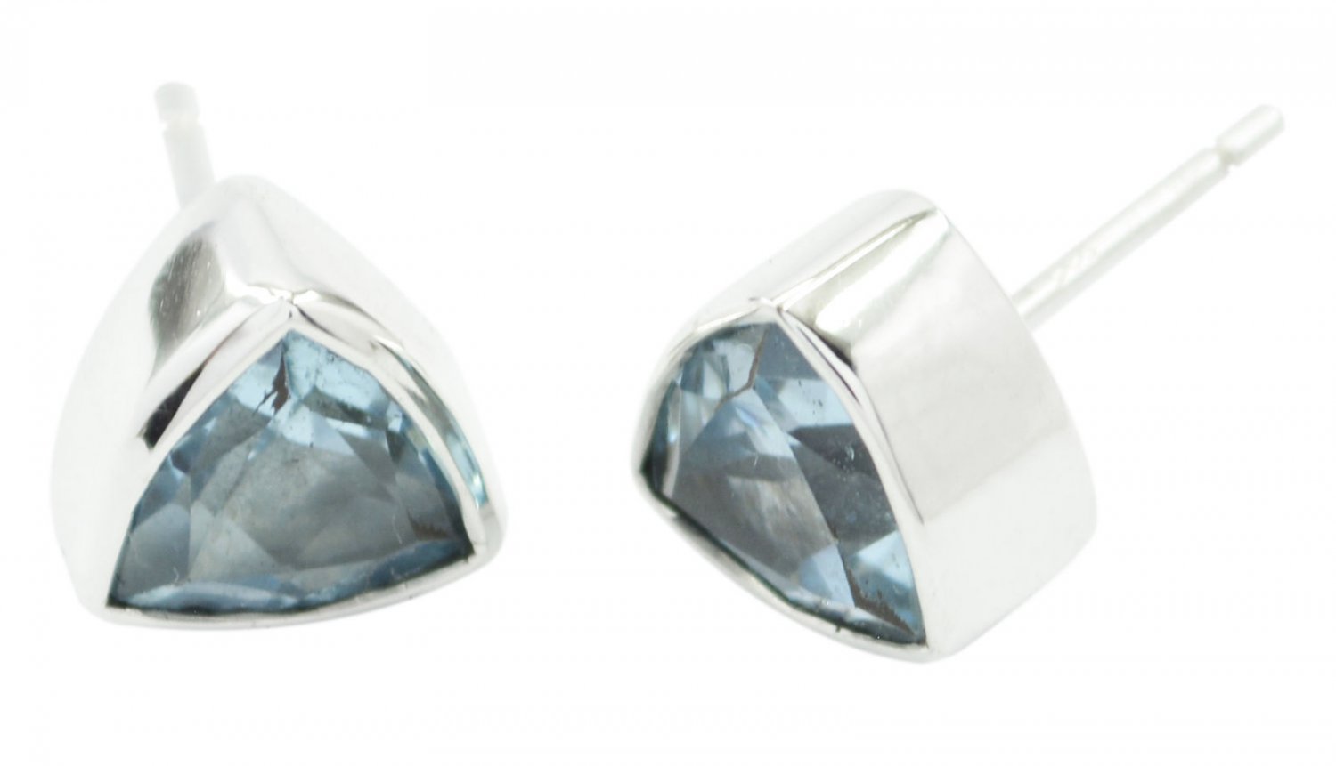 grand Blue Topaz 925 Sterling Silver Blue Earring genuine gemstones US