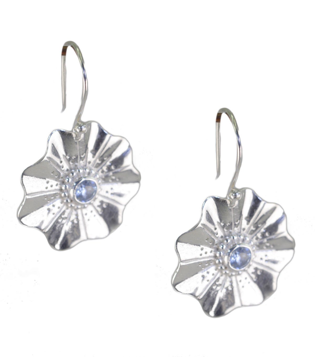 captivating Blue Topaz 925 Sterling Silver Blue Earring Natural handmade US