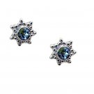 bonnie Blue Topaz 925 Solid Sterling Silver Blue Earring genuine exporter US