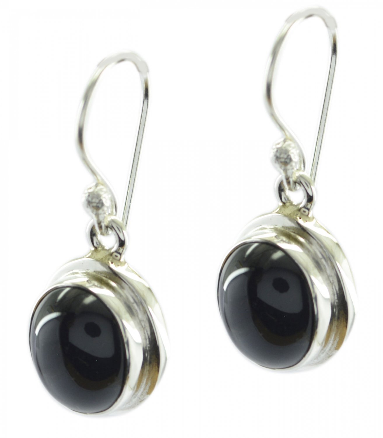 enticing Black Onyx 925 Sterling Silver Black Earring genuine indian US