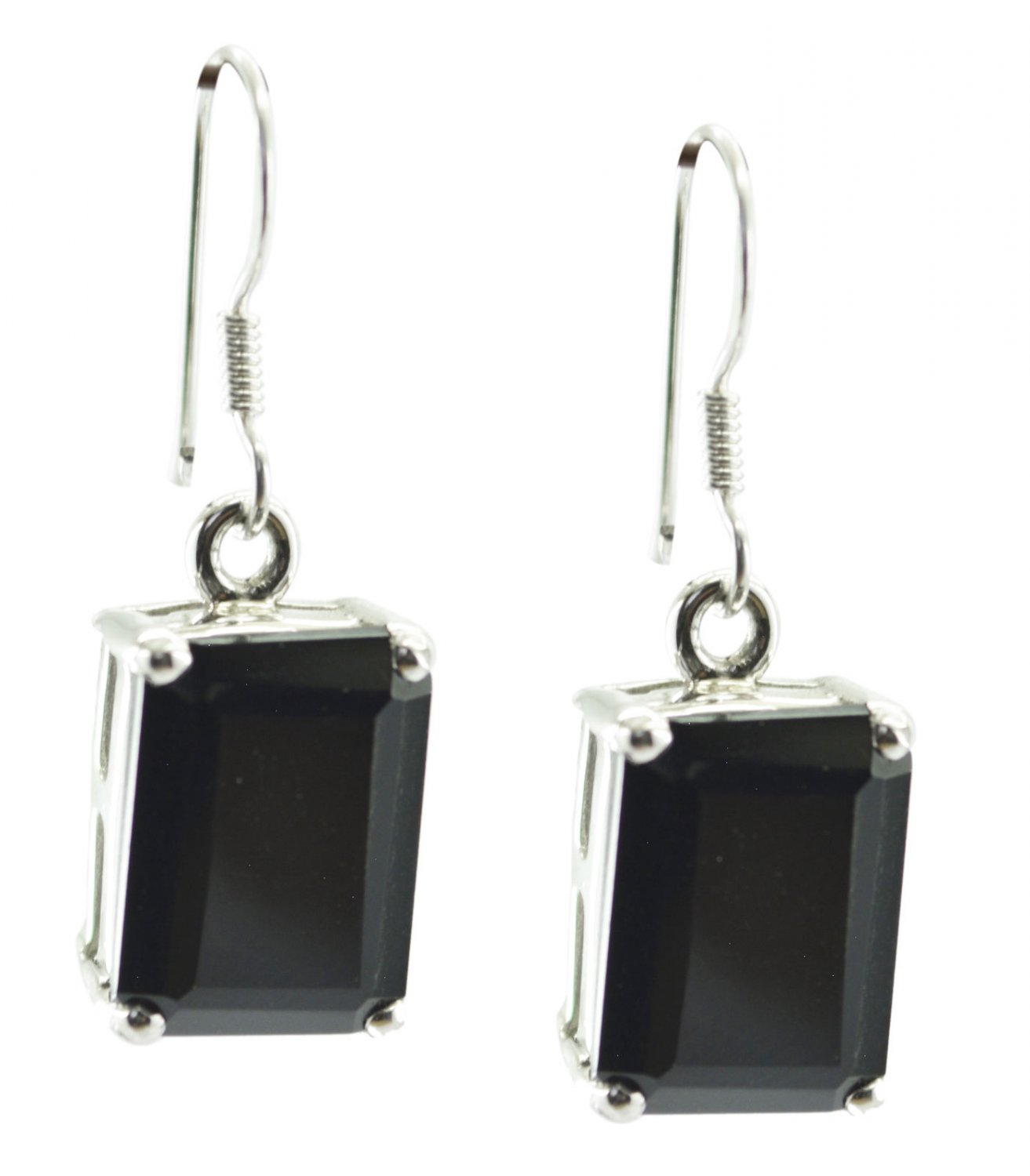 bewitching Black Onyx 925 Sterling Silver Black Earring Natural supply US