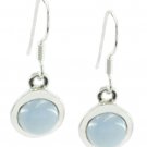 comely Blue Chalcedony 925 Sterling Silver Blue Earring Natural jewellery US